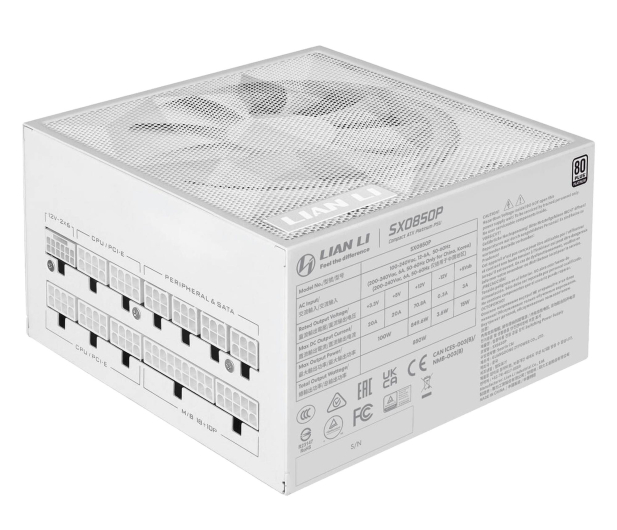 Lian Li SX Series 850W 80 Plus Platinum  ATX 3.1 White - 1476712 - zdjęcie 3